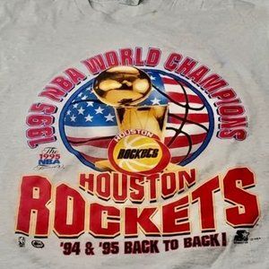 NWOT COLLECTIBLE!!! 1995 Houston Rockets NBA Championship T-shirt